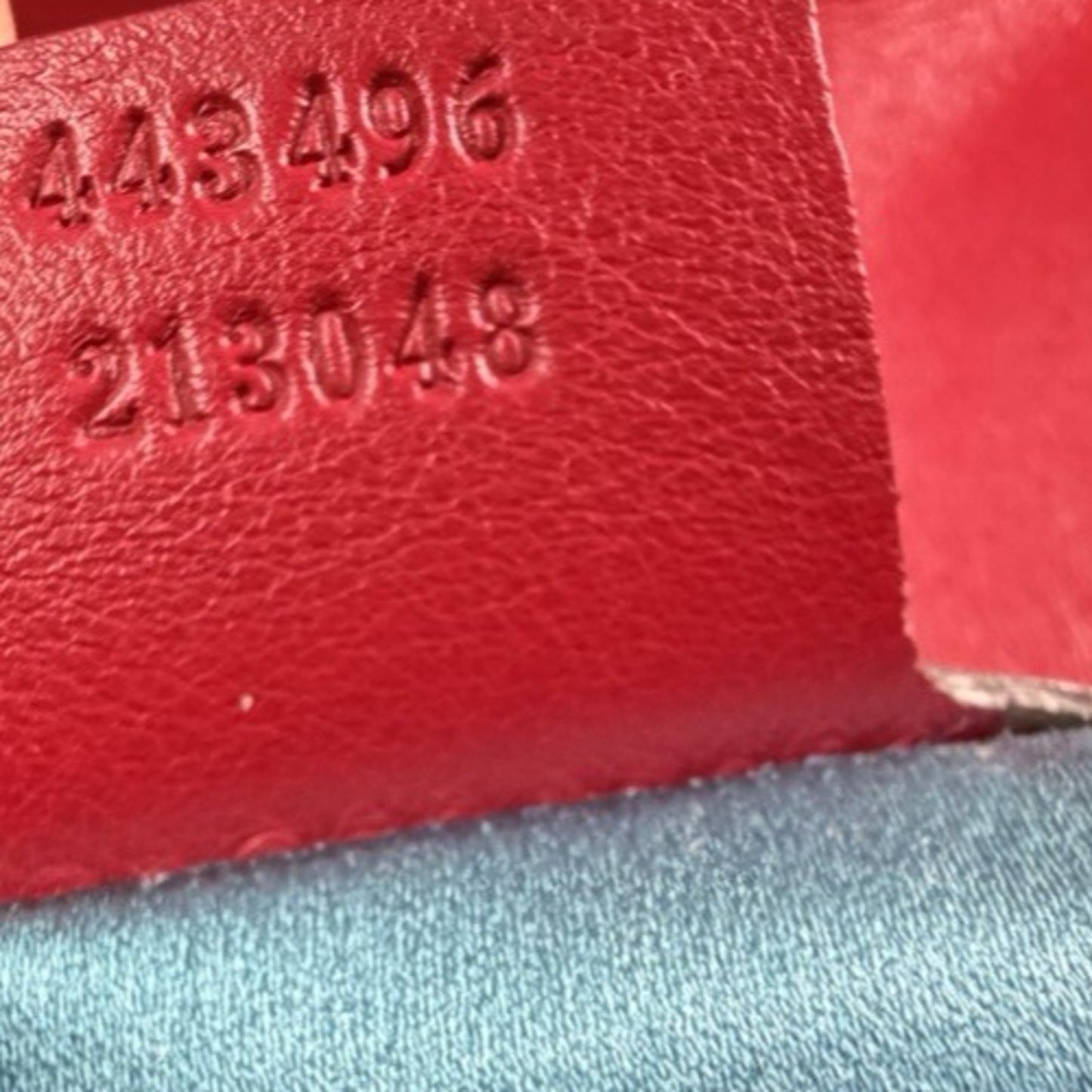 Gucci GG Marmont Medium Shoulder Bag in Red Velvet Gold HW S-08