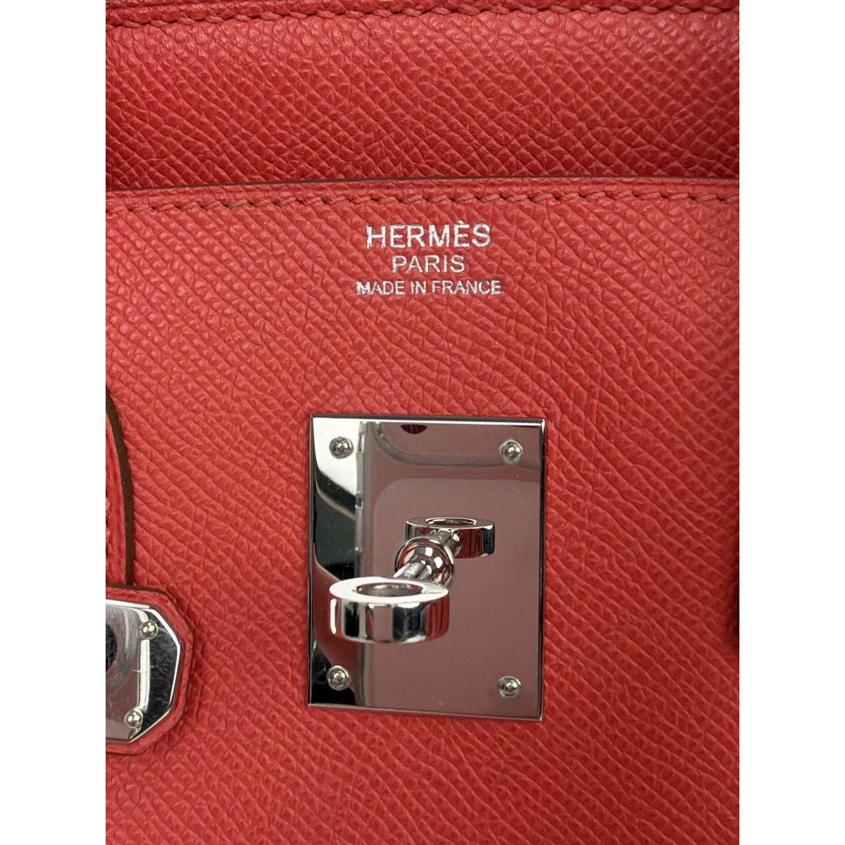 Hermes Birkin Handbag 30 in Orange Field Epsom Leather Silver Hardware 2012 C2