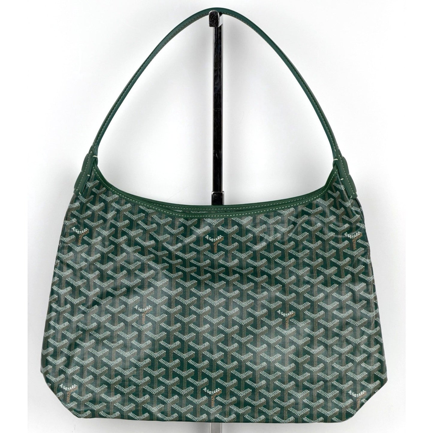 Goyard Boheme Hobo PM Bag in Green Goyardine Coated Canvas B-9