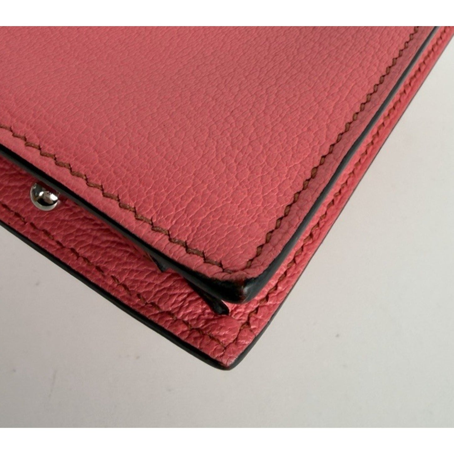 Hermes Faco II Clutch Bag in Rose Extreme Rouge Tomate Chevre Mysore 2017 B5