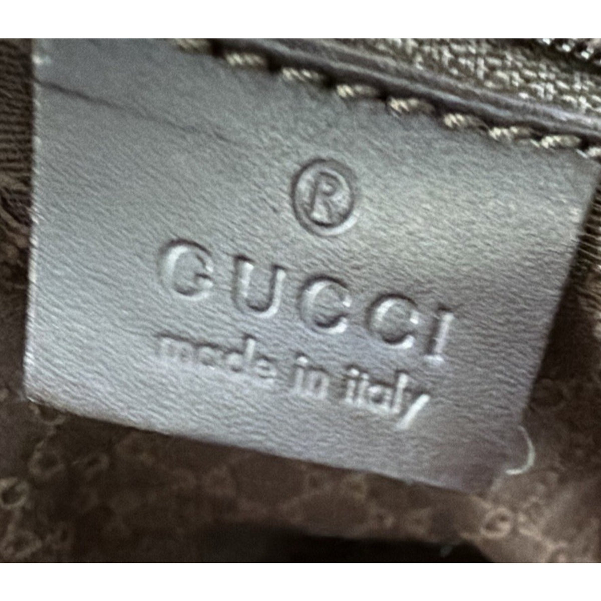 Gucci Web Canvas Vertical Tote Bag in Beige Vintage S-06