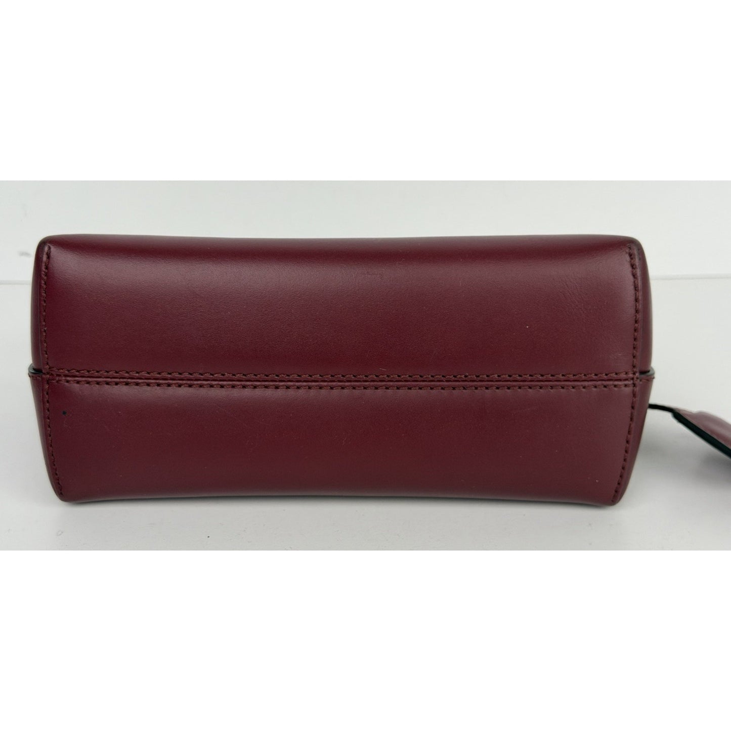 Fendi By The Way Shoulder Bag Small Rich Burgundy Leather & Bold Logo S15