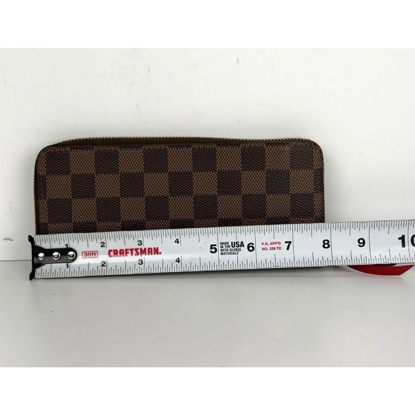 Louis Vuitton Clemence Zippy Wallet in Damier Ebene Coated Canvas NFC