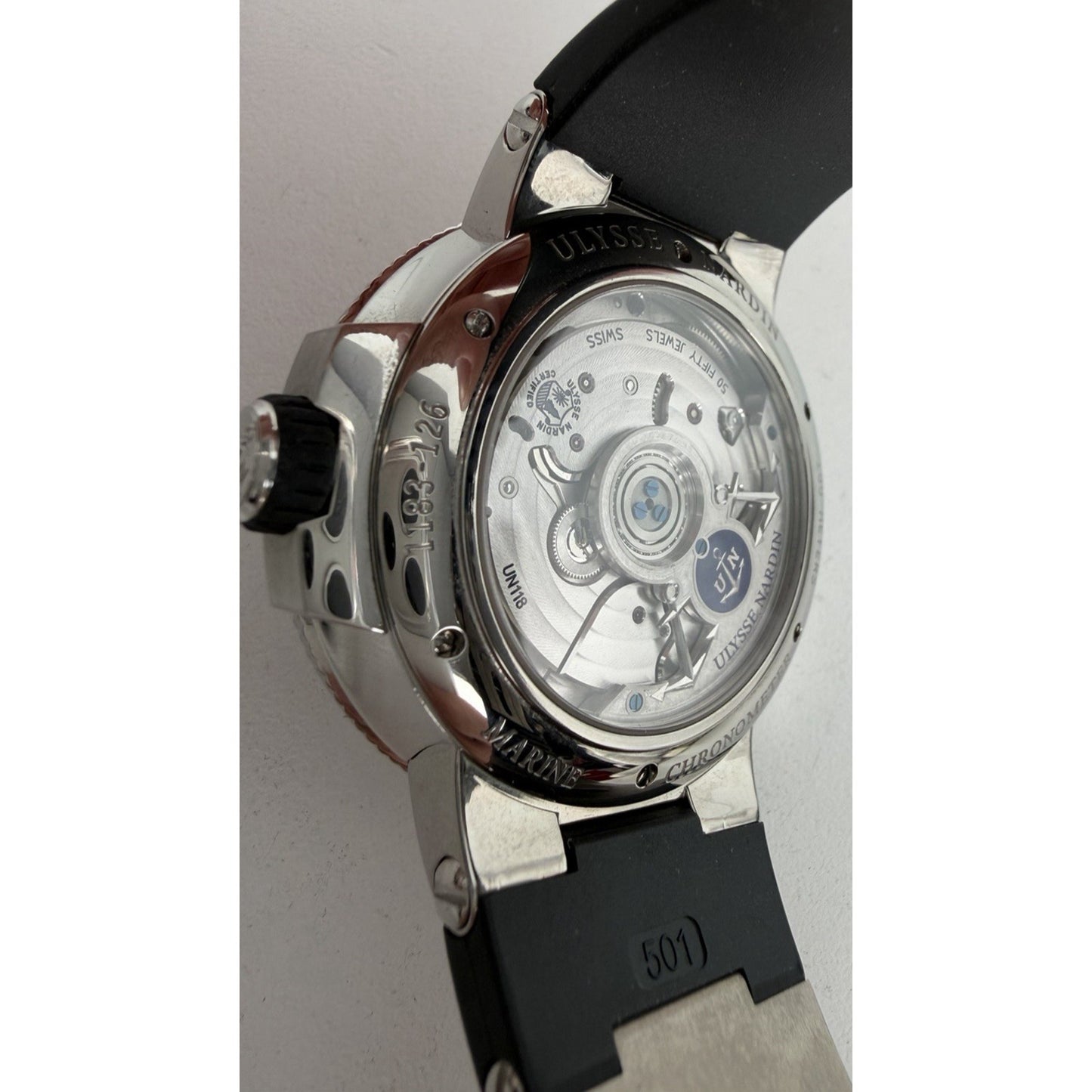 Ulysse Nardin Marine Chronometer Black Automatic 43mm 1183-126