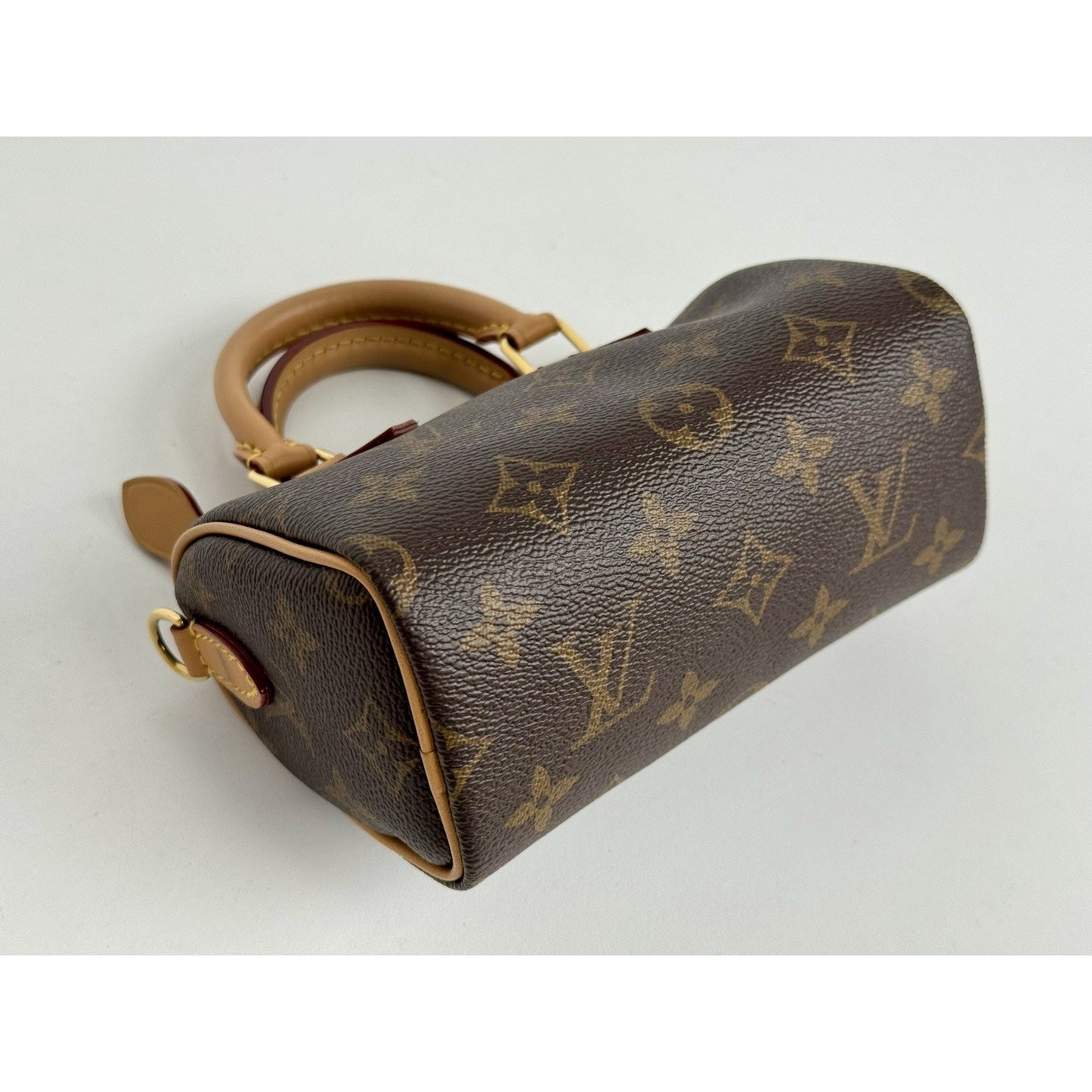 Louis Vuitton Nano Speedy Monogram Canvas Handbag