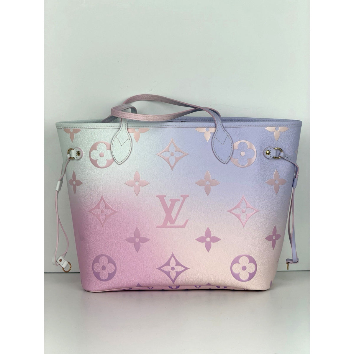 Louis Vuitton Spring in the City Neverfull Bag MM Sunrise Pastel Canvas NFC C5