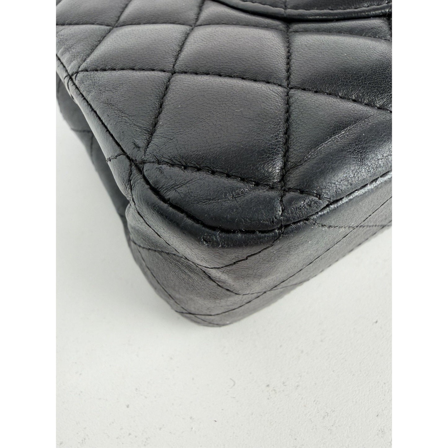 Chanel Classic Double Flap Bag Medium in Black Quilted Lambskin Leather 2018 C-5