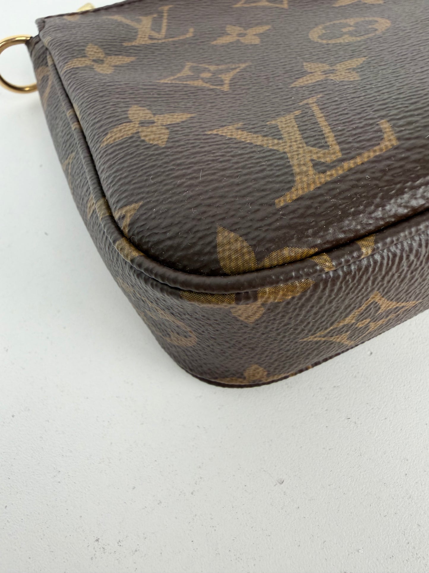 Louis Vuitton Pochette Accessoires Bag NM in Brown LV Monogram Coated Canvas NFC YS-13