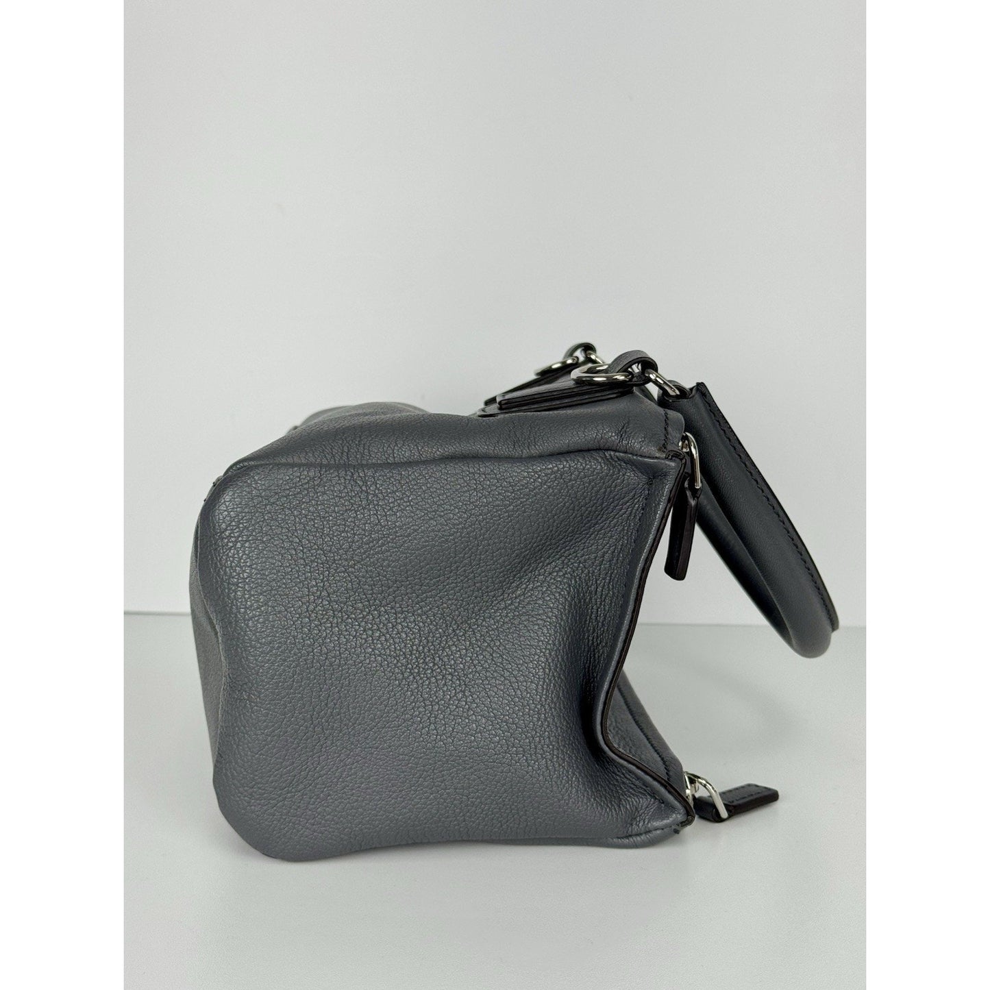 Givenchy Medium Pandora Shoulder Bag in Gray Grained Leather B-1