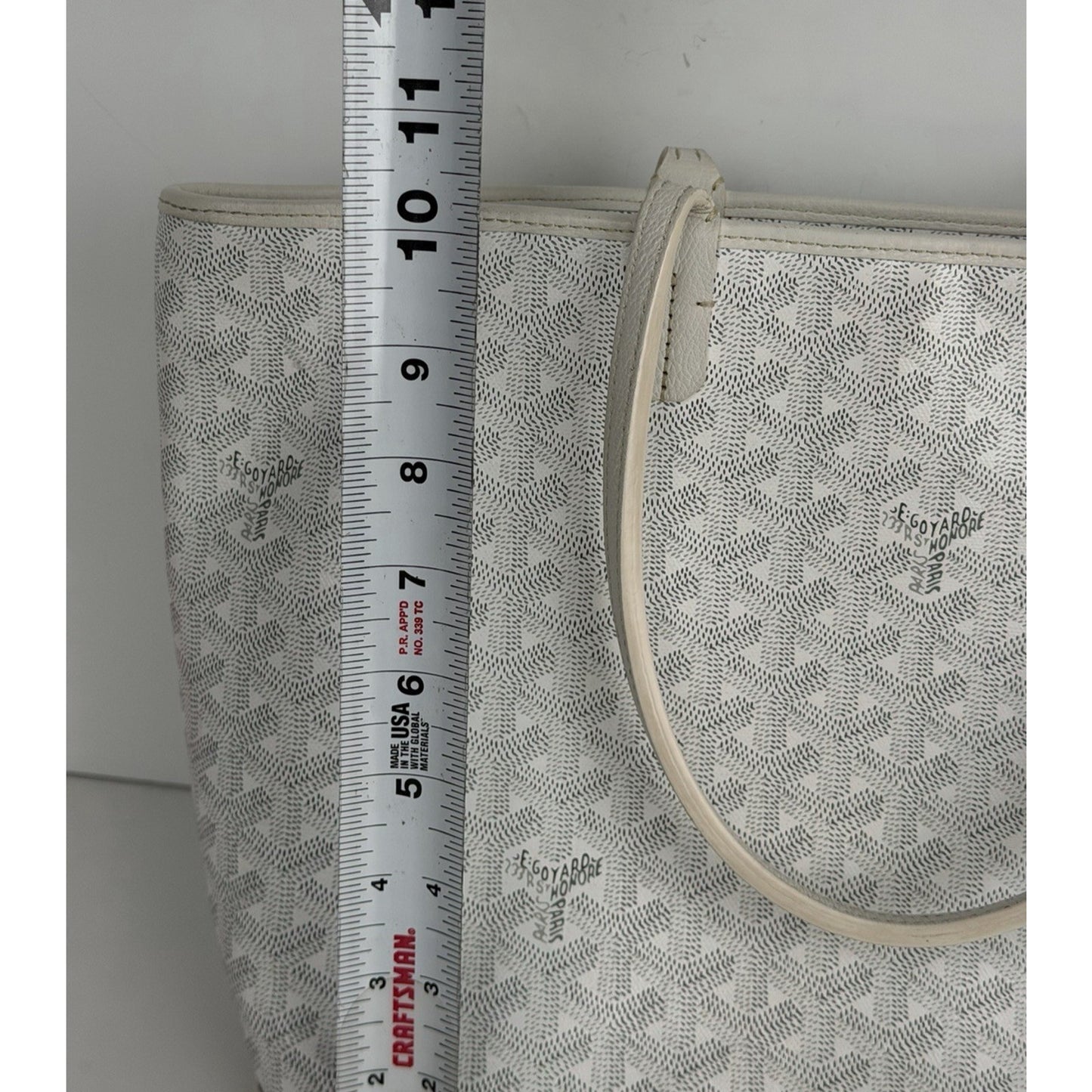 Goyard Goyardine Artois PM White Gore Bag S06