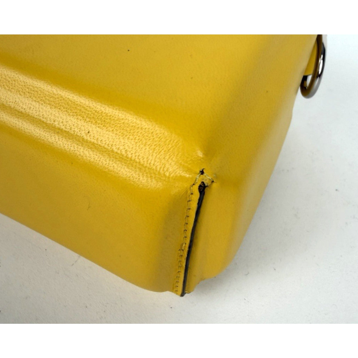 Fendi Baguette Soft Trunk Crossbody Bag in Yellow By Kim Jones S-10