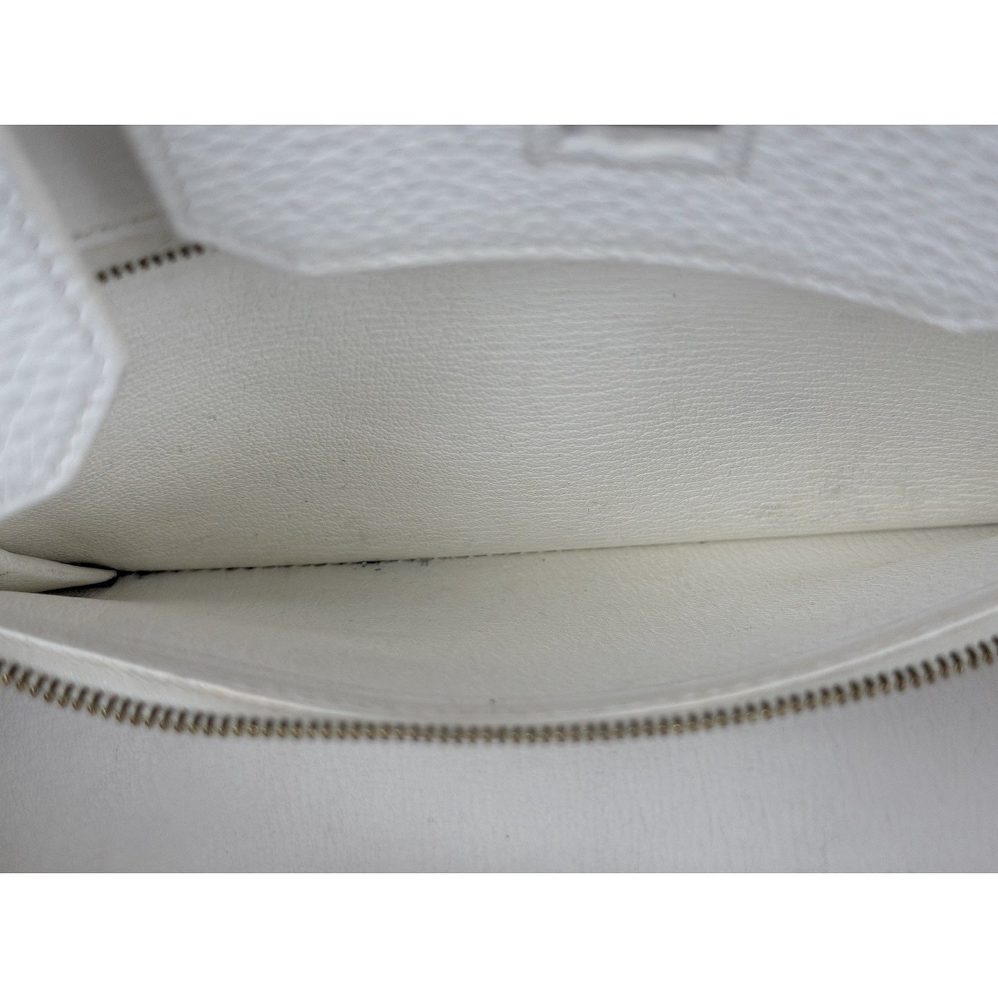 Hermes Birkin 30 Handbag in Off-White Clemence Leather 2015