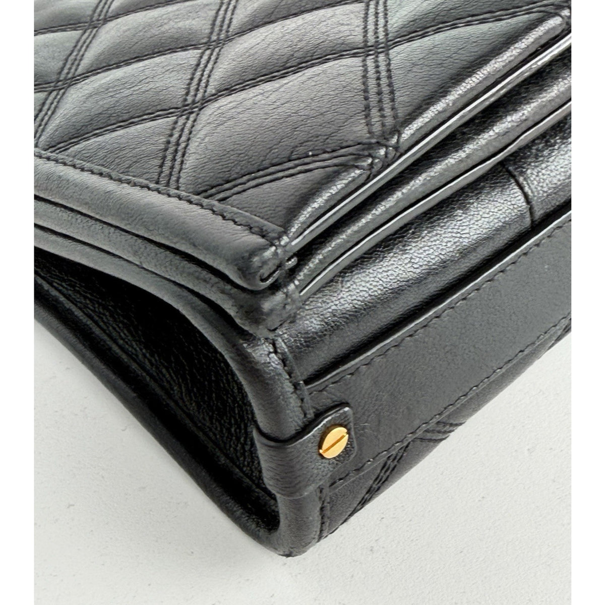 Yves Saint Laurent Becky Medium Shoulder Bag in Black Quilted Leather S-13
