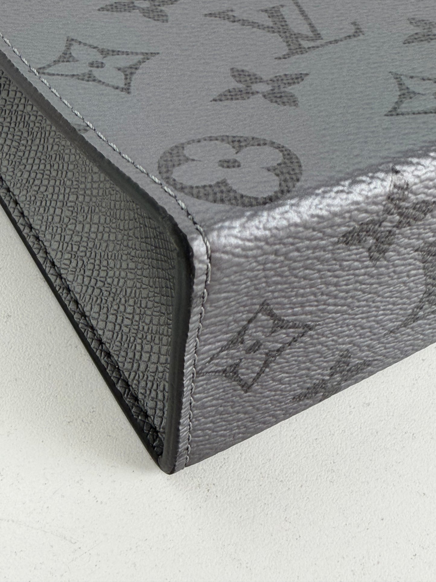 Louis Vuitton Voyage Pochette Bag MM Men's in Monogram Eclipse Coated Canvas NFC Y