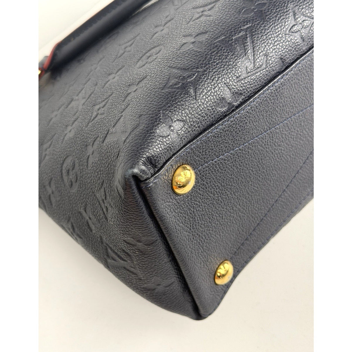 Louis Vuitton V Tote Shoulder Bag MM in LV Monogram Empreinte Leather 2019 S21