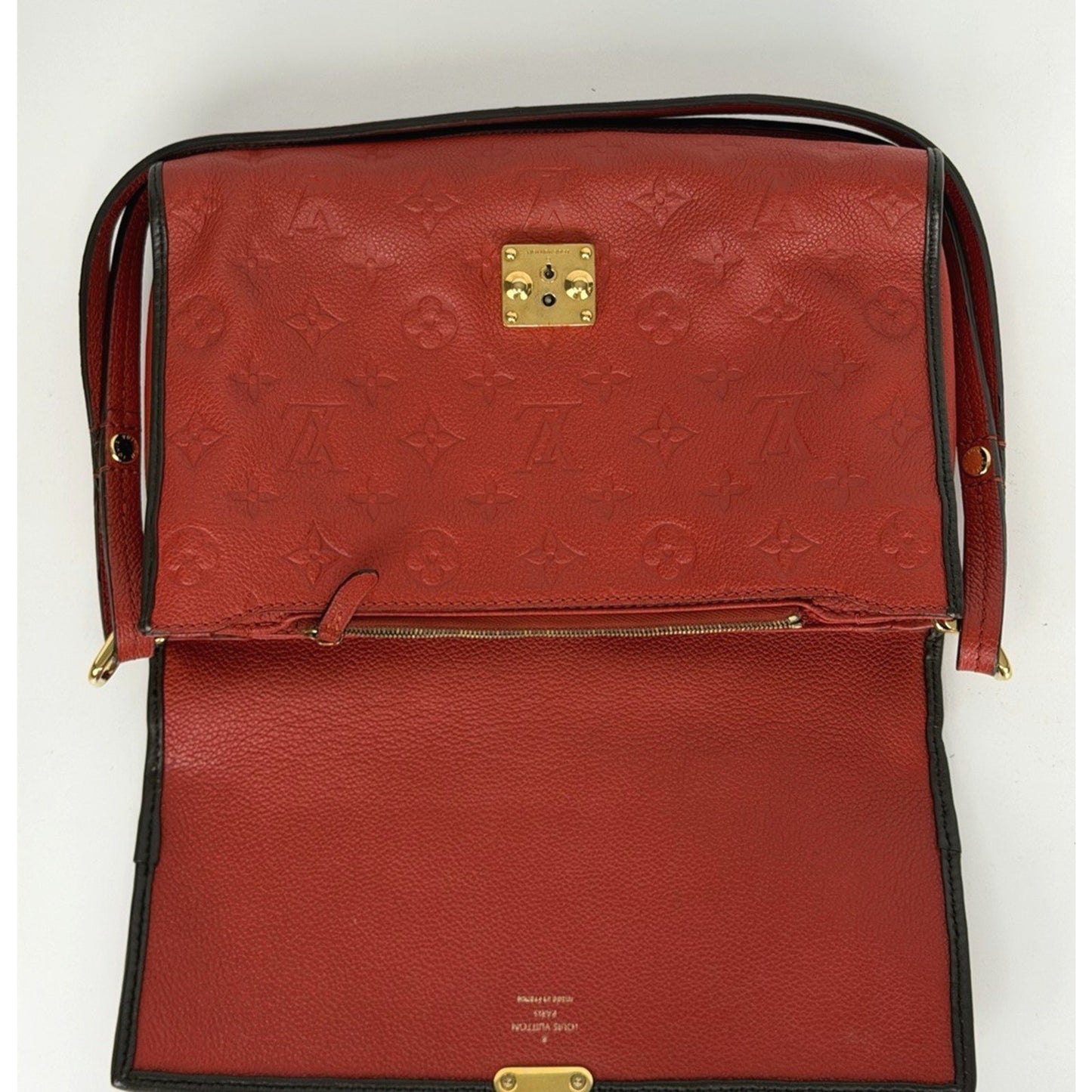 Louis Vuitton Fascinante Bag in Red Embossed Monogram Empreinte Leather 2013 S04