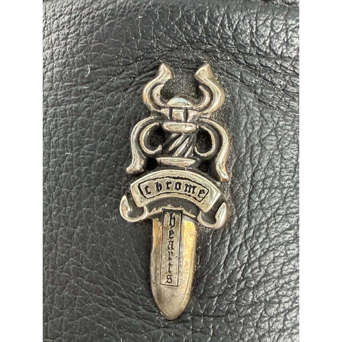 Chrome Hearts Dagger Slip On V2 Sneakers in Black Leather