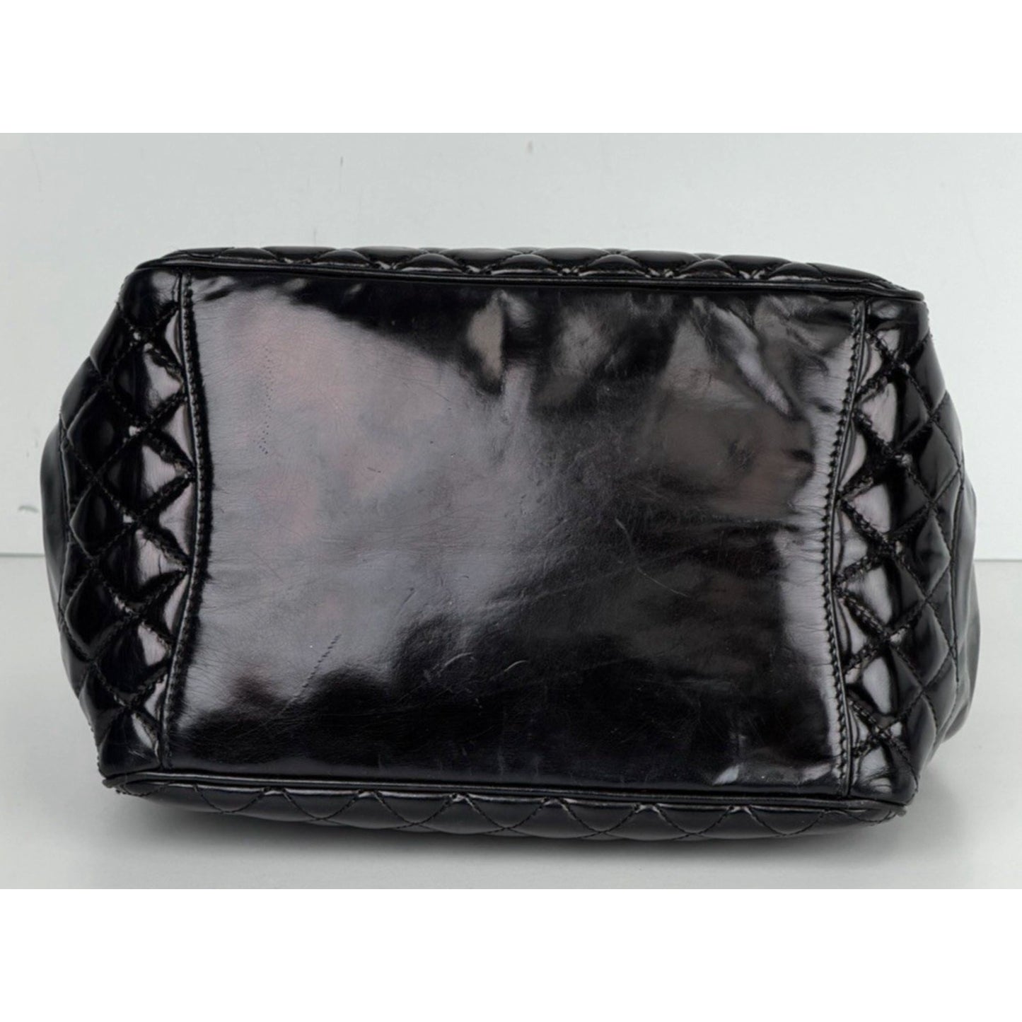 Chanel Mademoiselle Kelly Flap Bag in Black Quilted Patent Leather 2009 B5