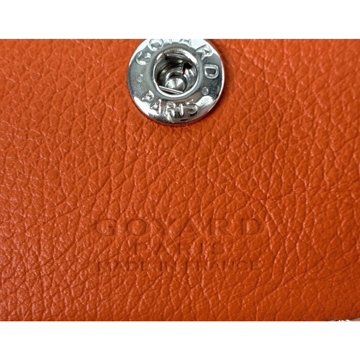 Goyard Saint Louis PM Tote Bag in Orange Goyardine Coated Canvas Leather Trim E5