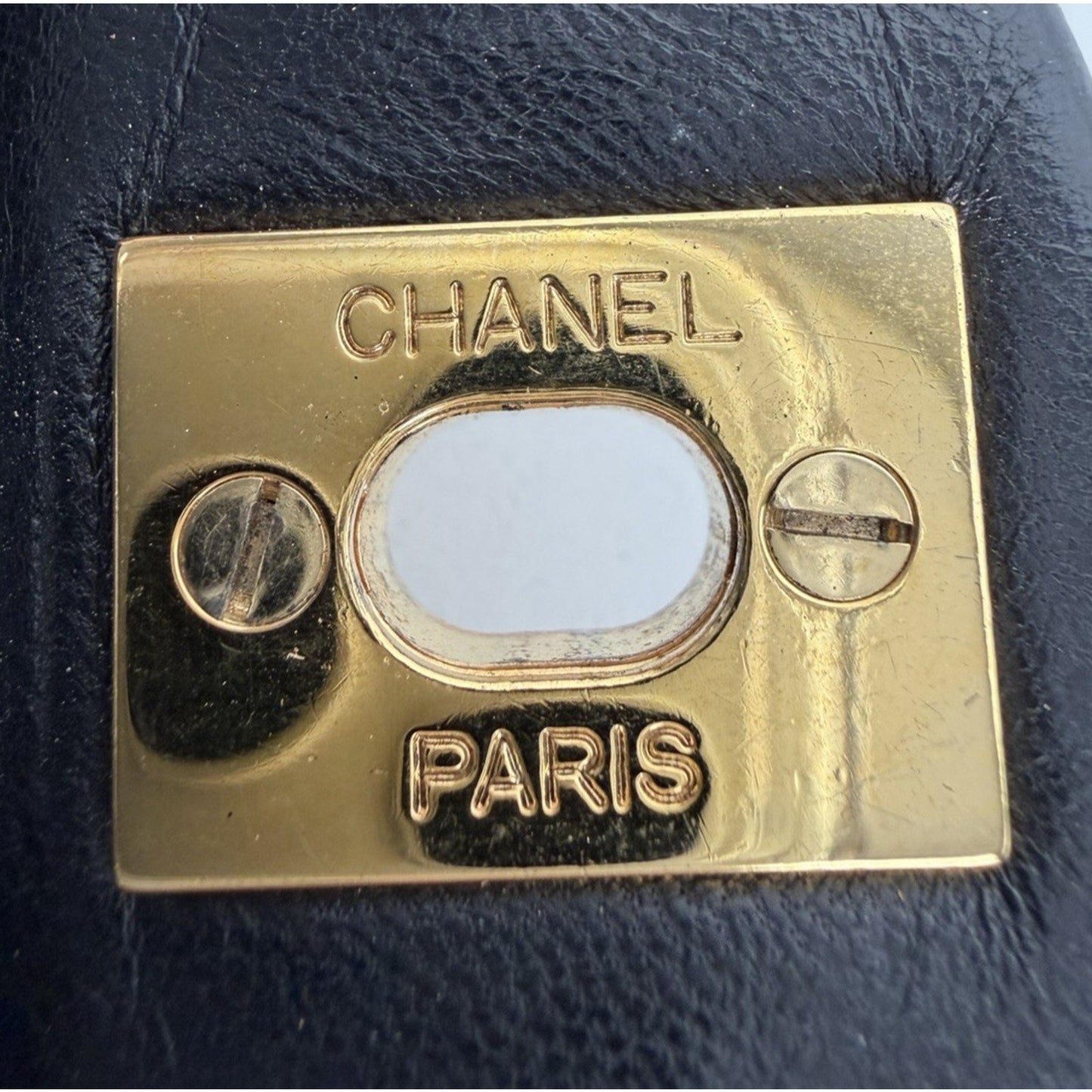 CHANEL Shoulder Bag Double Flap Small Black Quilted Leather 2009-2010 U2