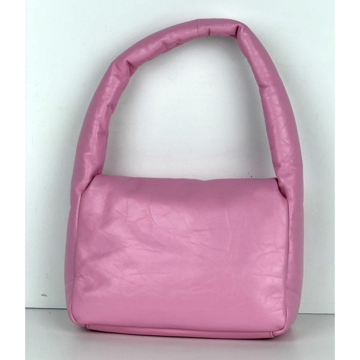 Balenciaga Monaco Small Sling Bag in Pink Puffy Leather E7