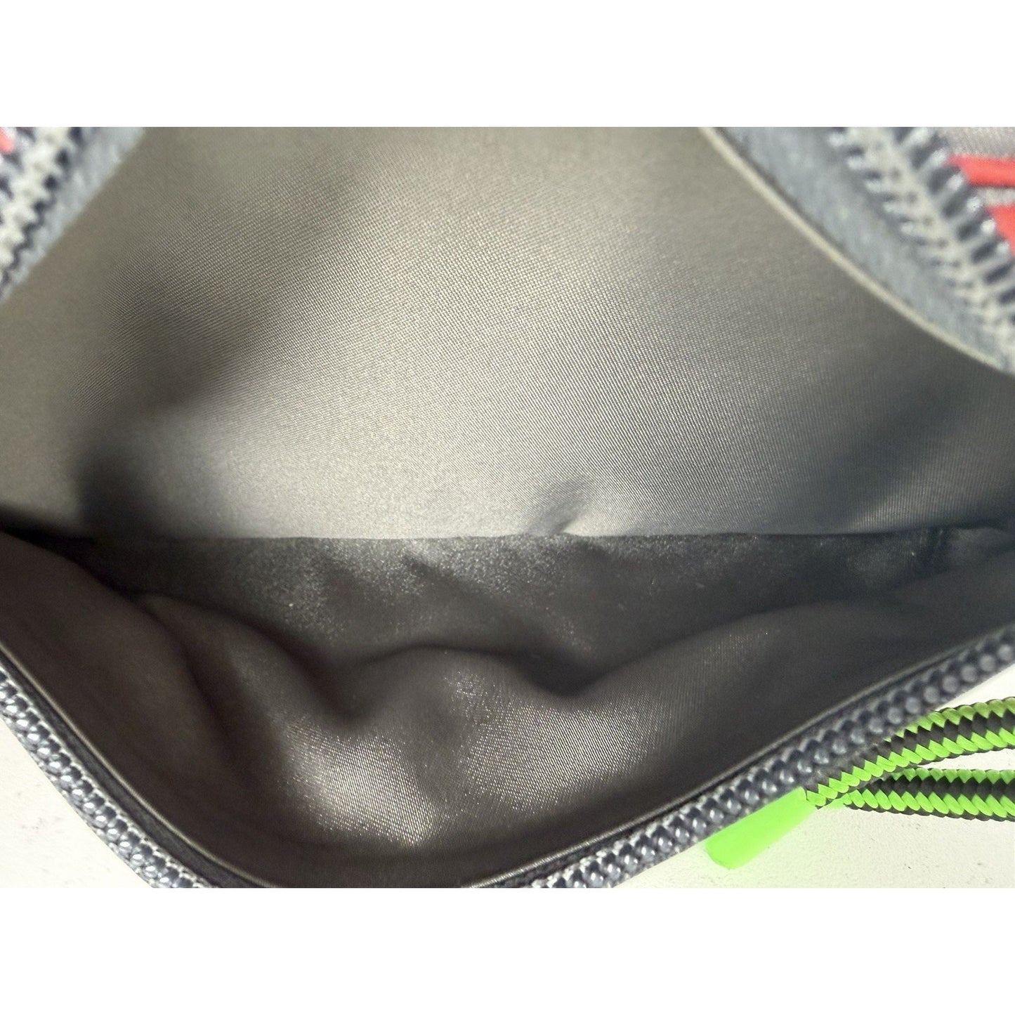 Gucci GG Jersey Nylon and Rubber Belt Bag in Red/Grey/Neon S19