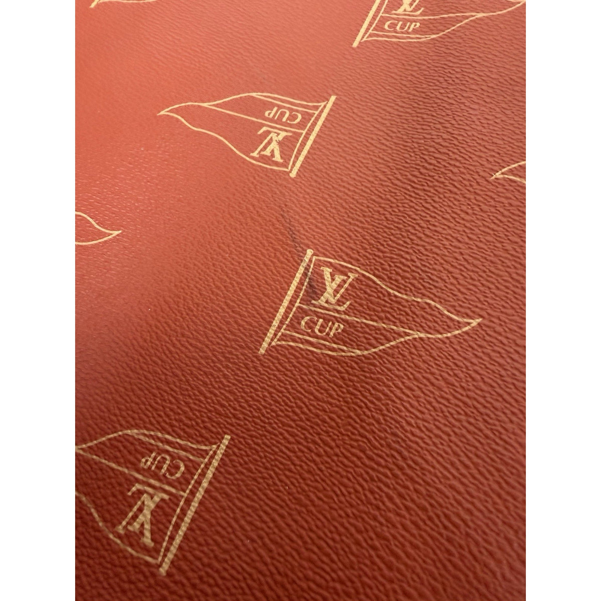 Louis Vuitton America's Cup Garment Travel Bag in Red Coated Canvas 1994 S19
