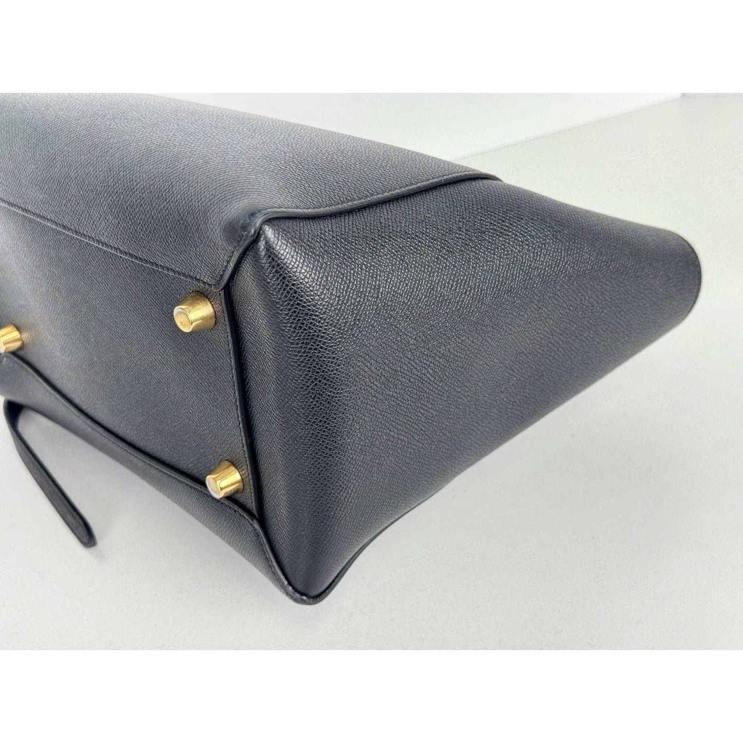 Celine Belt Bag in Black Grained Leather D-6