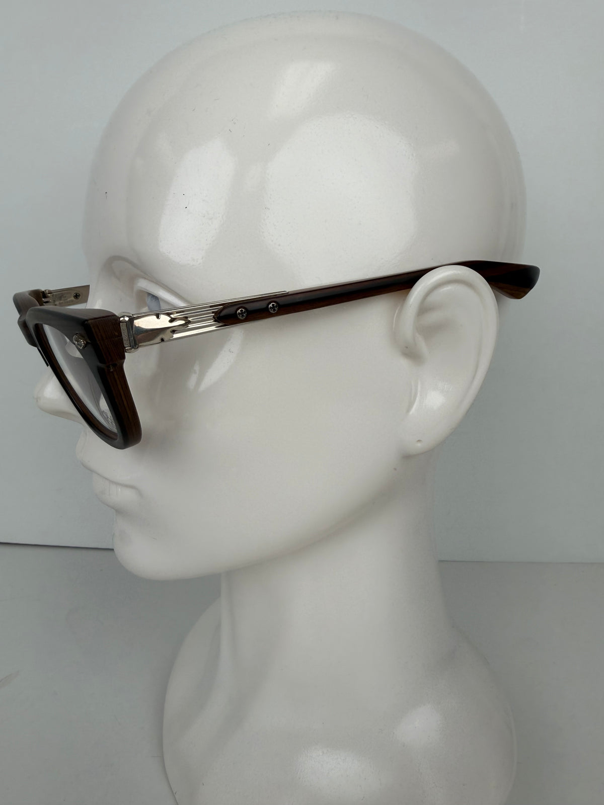 Chrome Hearts BAGGINS Wayfarer Eyeglasses in Brown Wood Grain YK1