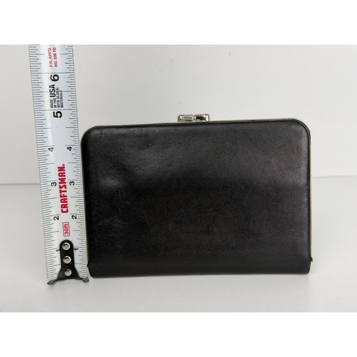 The Row Black Leather Minaudiere Women Clutch B4