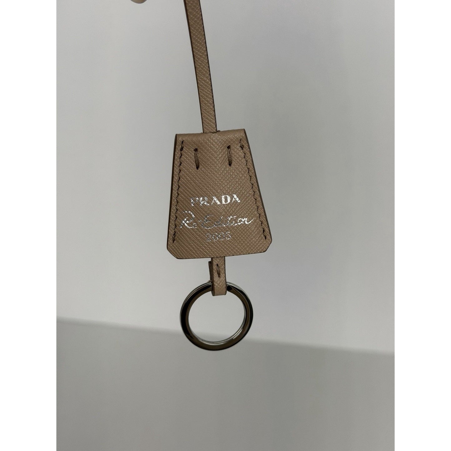 Prada Tessuto Nylon Re-edition 2005 Beige Crossbody Bag S04