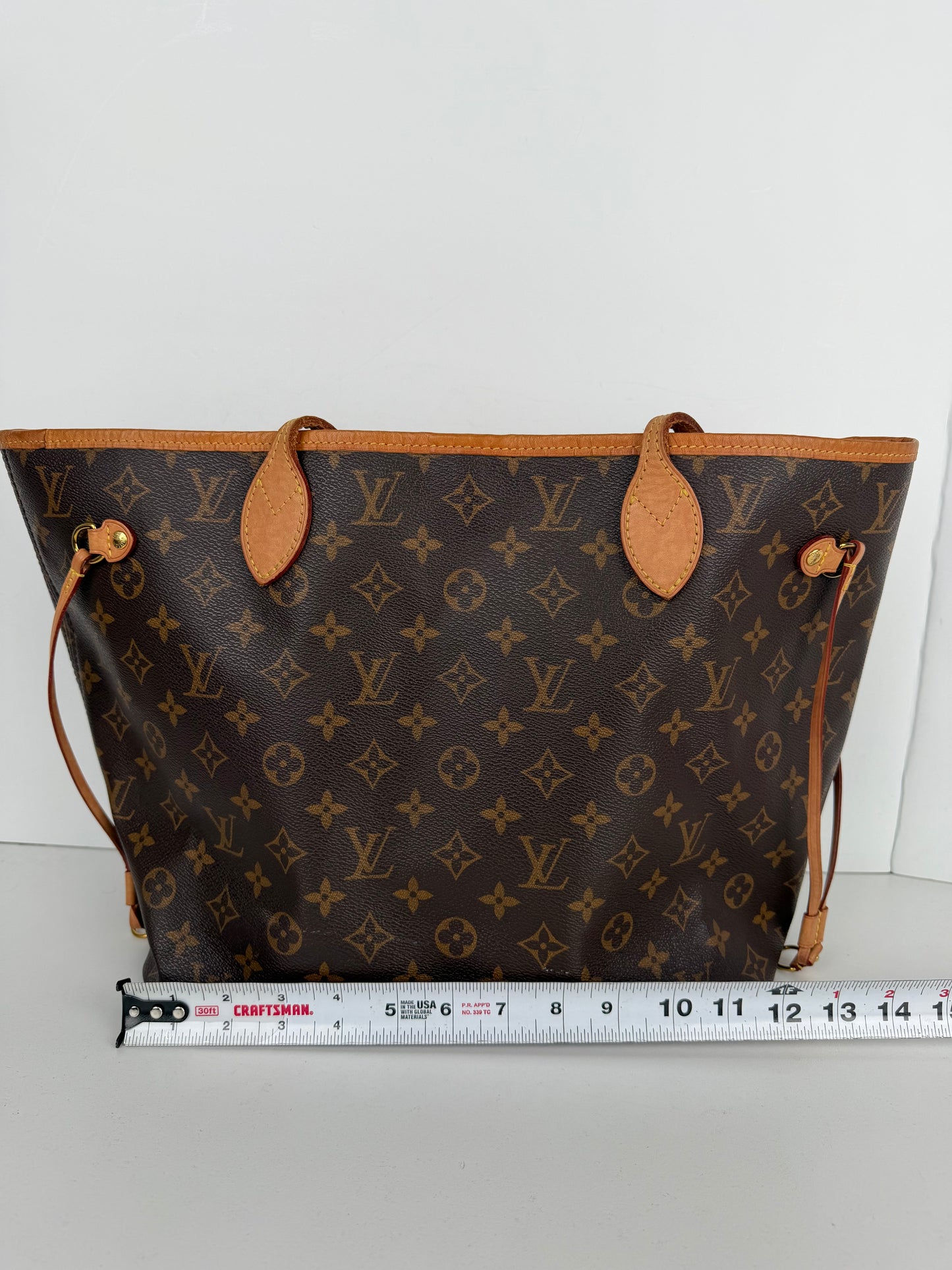 Louis Vuitton Neverfull Tote Bag MM in Brown LV Monogram Coated Canvas 2021 YS