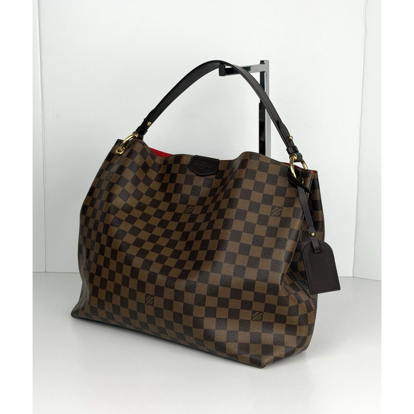 Louis Vuitton Damier Ebene Graceful MM Handbag in Brown Canvas 2020 C6