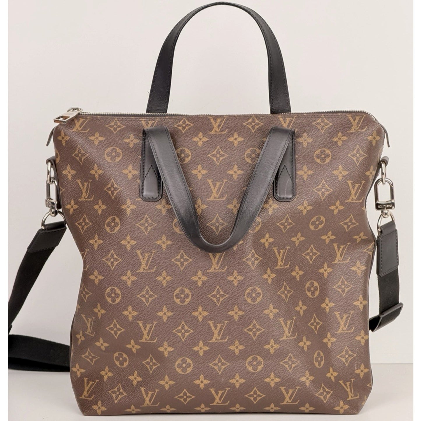 Louis Vuitton Kitan Tote Bag Monogram Macassar Coated Brown Canvas 2014 S