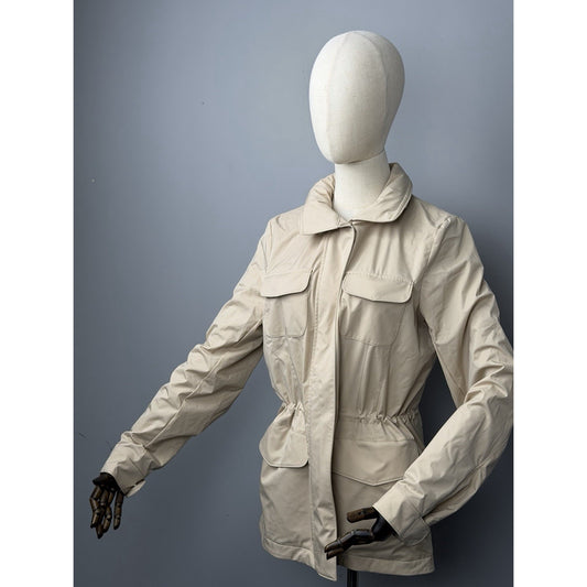 Loro Piana Windmate Traveller Field Jacket in Beige Technical Nylon