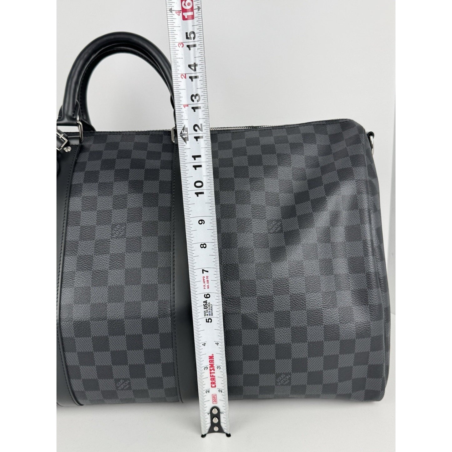 Louis Vuitton Damier Graphite Keepall Bandoulière 55 Travel Bag