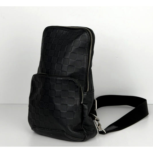 Louis Vuitton Avenue Sling Mens Crossbody Bag in Damier Black Infiniti 2018 S