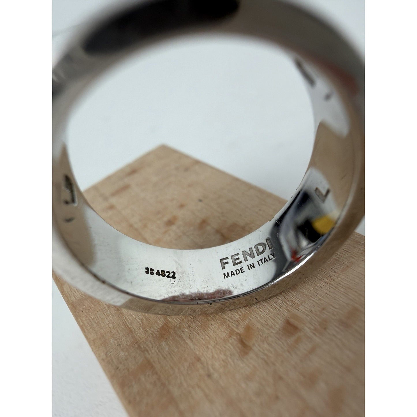 Fendi F Is Fendi Ring Palladium-Finish Metal Size 8 K1