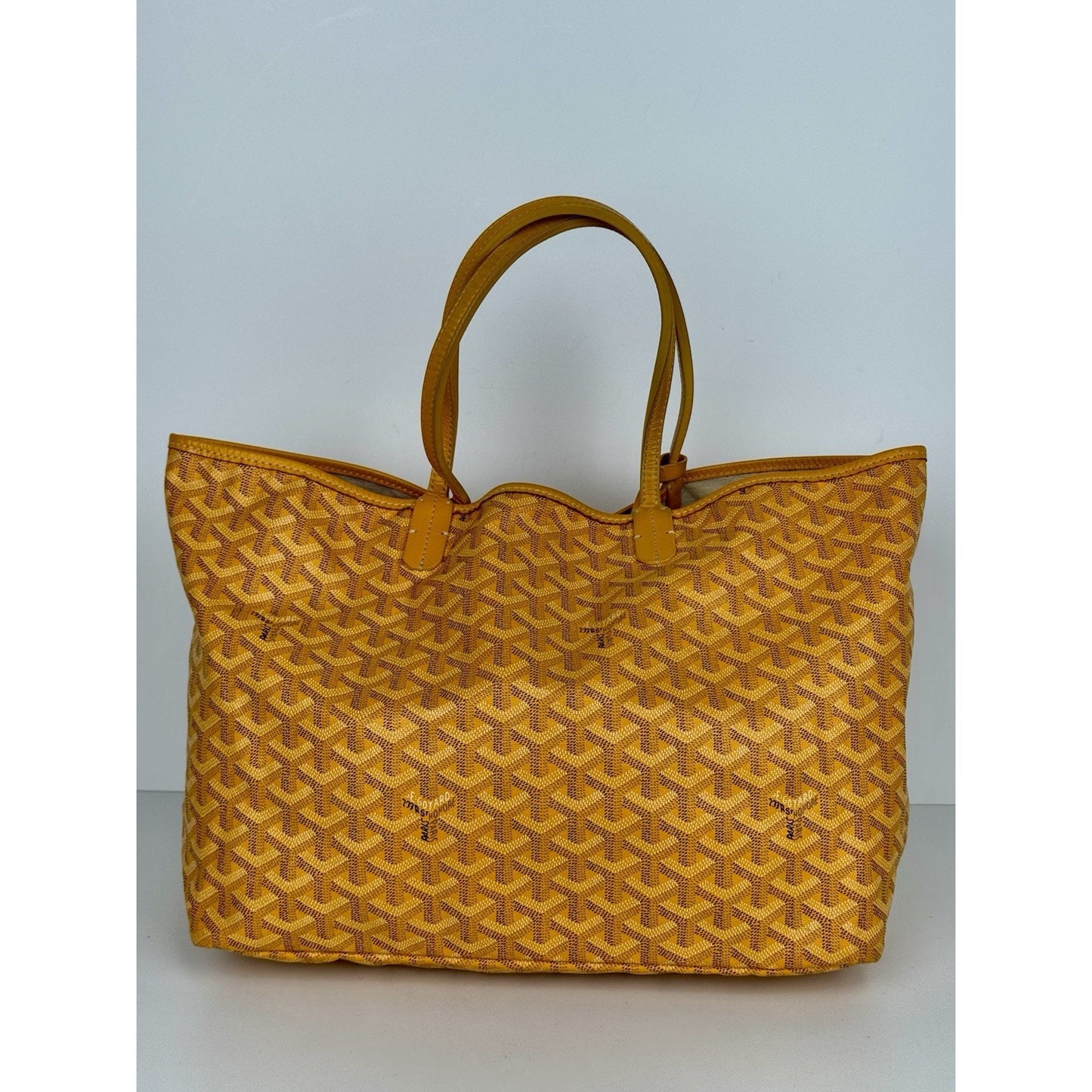 Goyard Saint Louis Tote Bag in Yellow Goyardine Canvas B-5