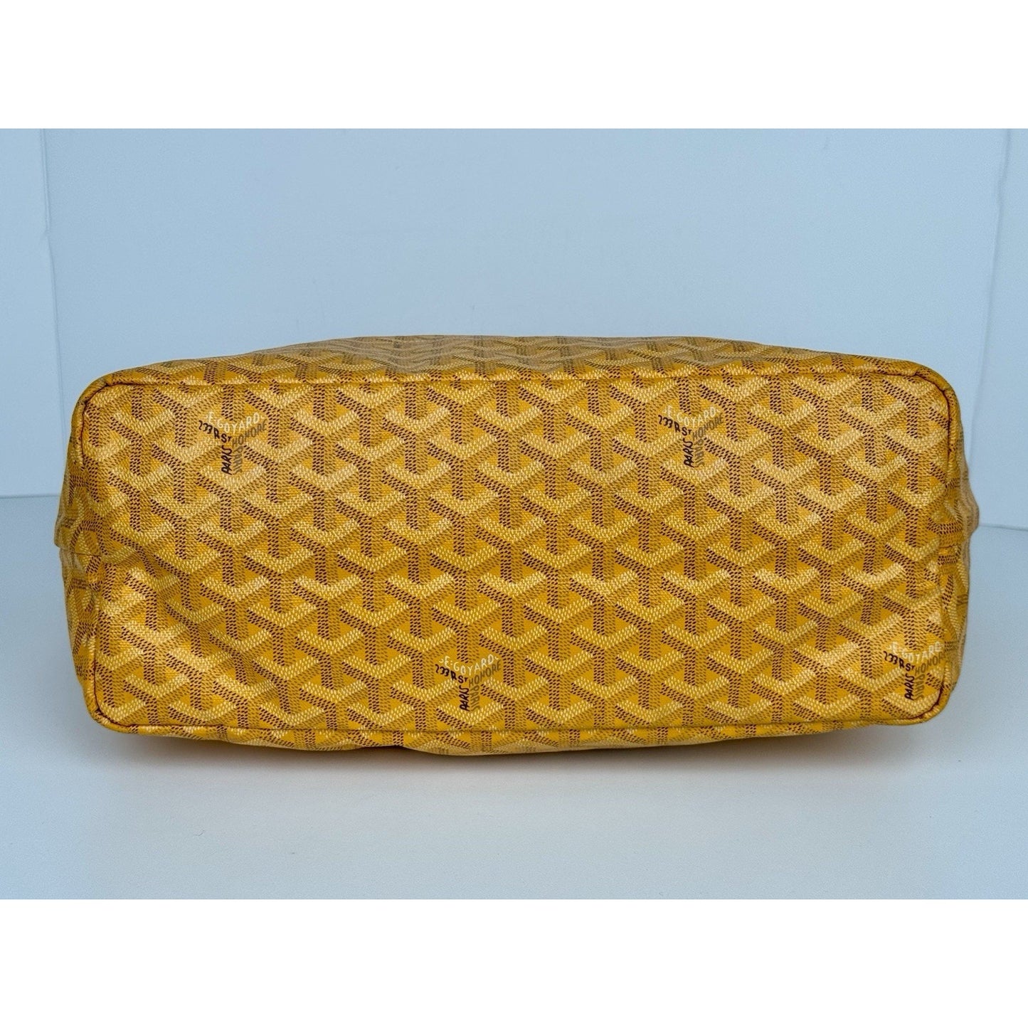 Goyard Saint Louis Tote Bag in Yellow Goyardine Canvas B-5