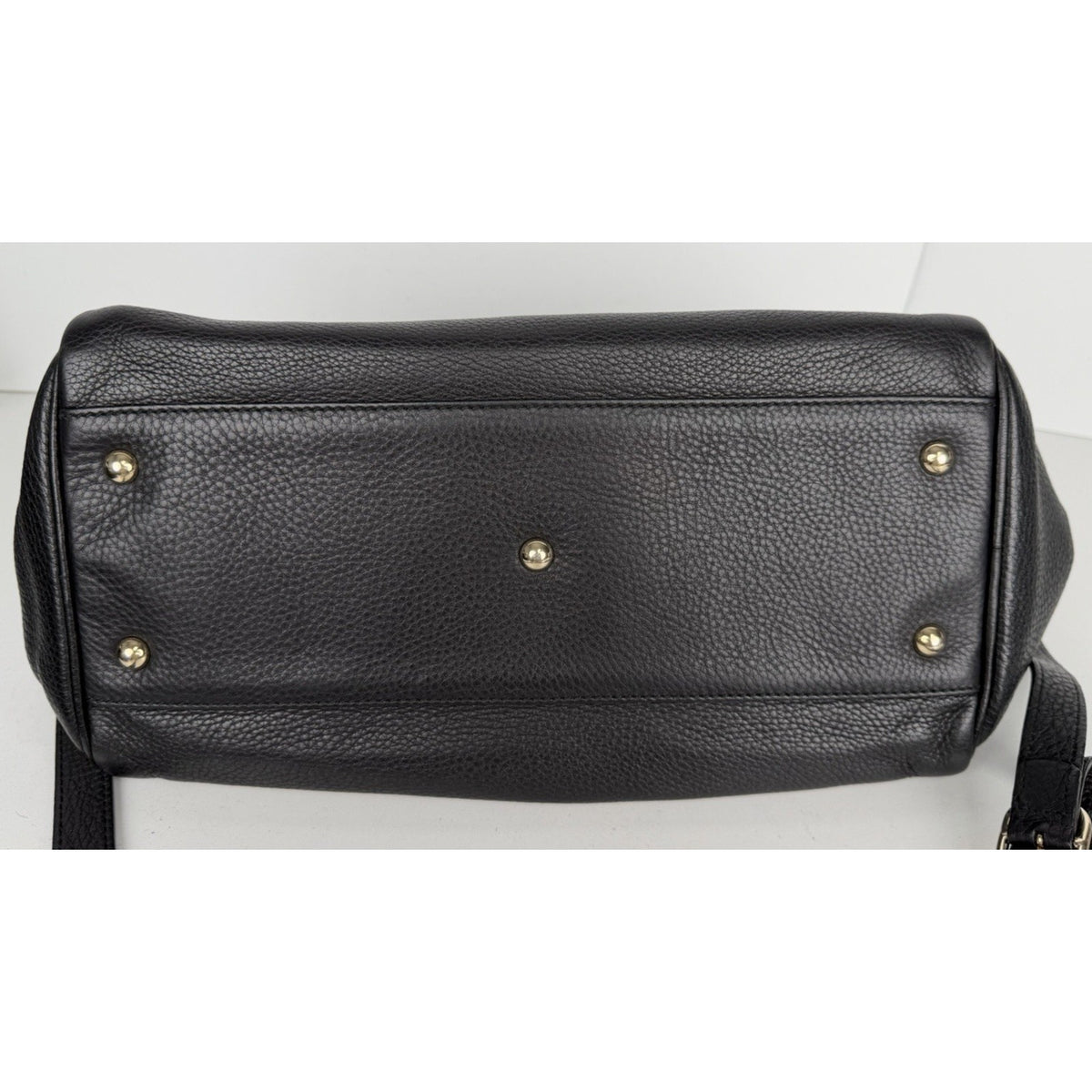 Gucci Bamboo Shopper Boston Medium Bag in Black Curved Bamboo Top S