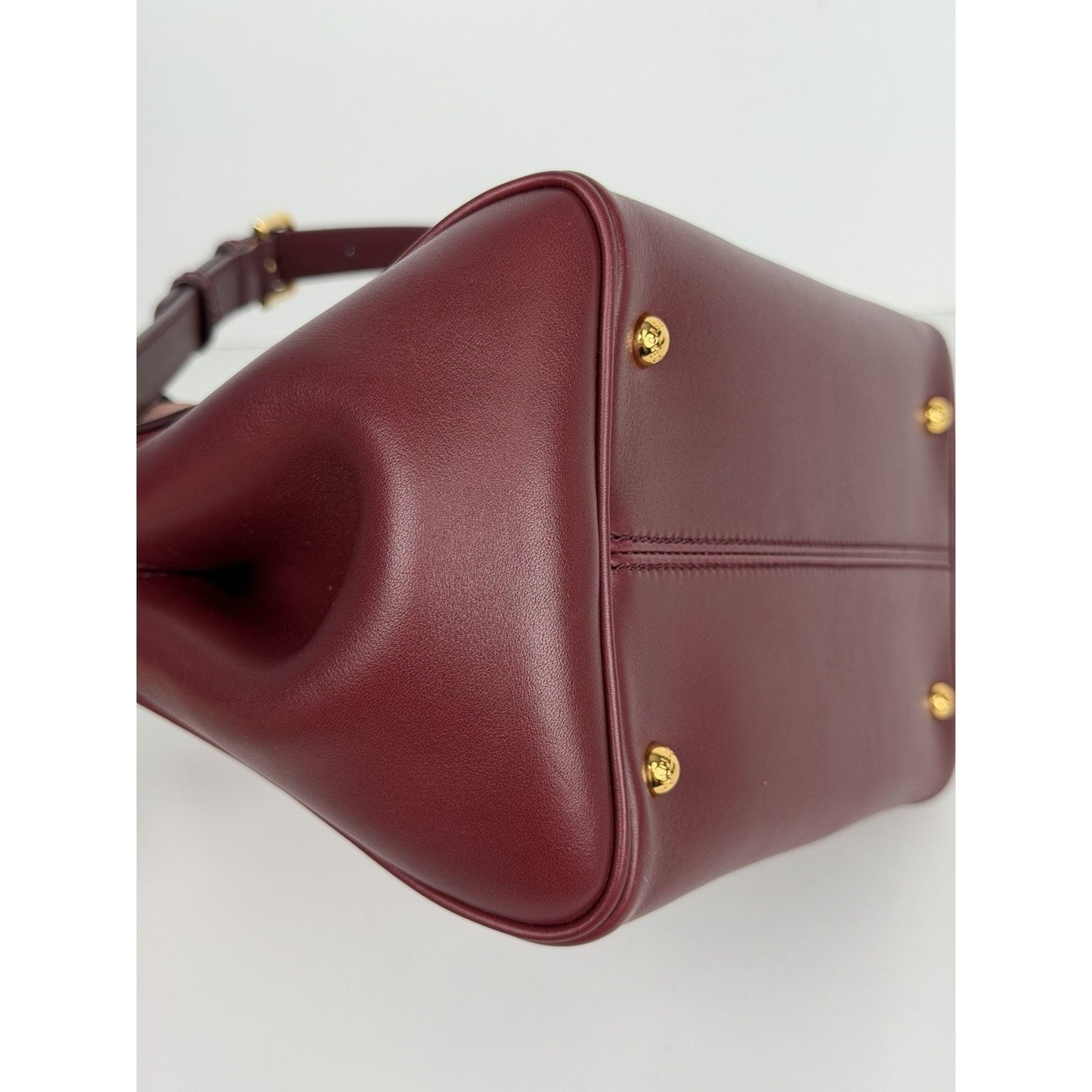Dolce & Gabbana My Sicily Leather Medium Handbag in Bordeaux R1