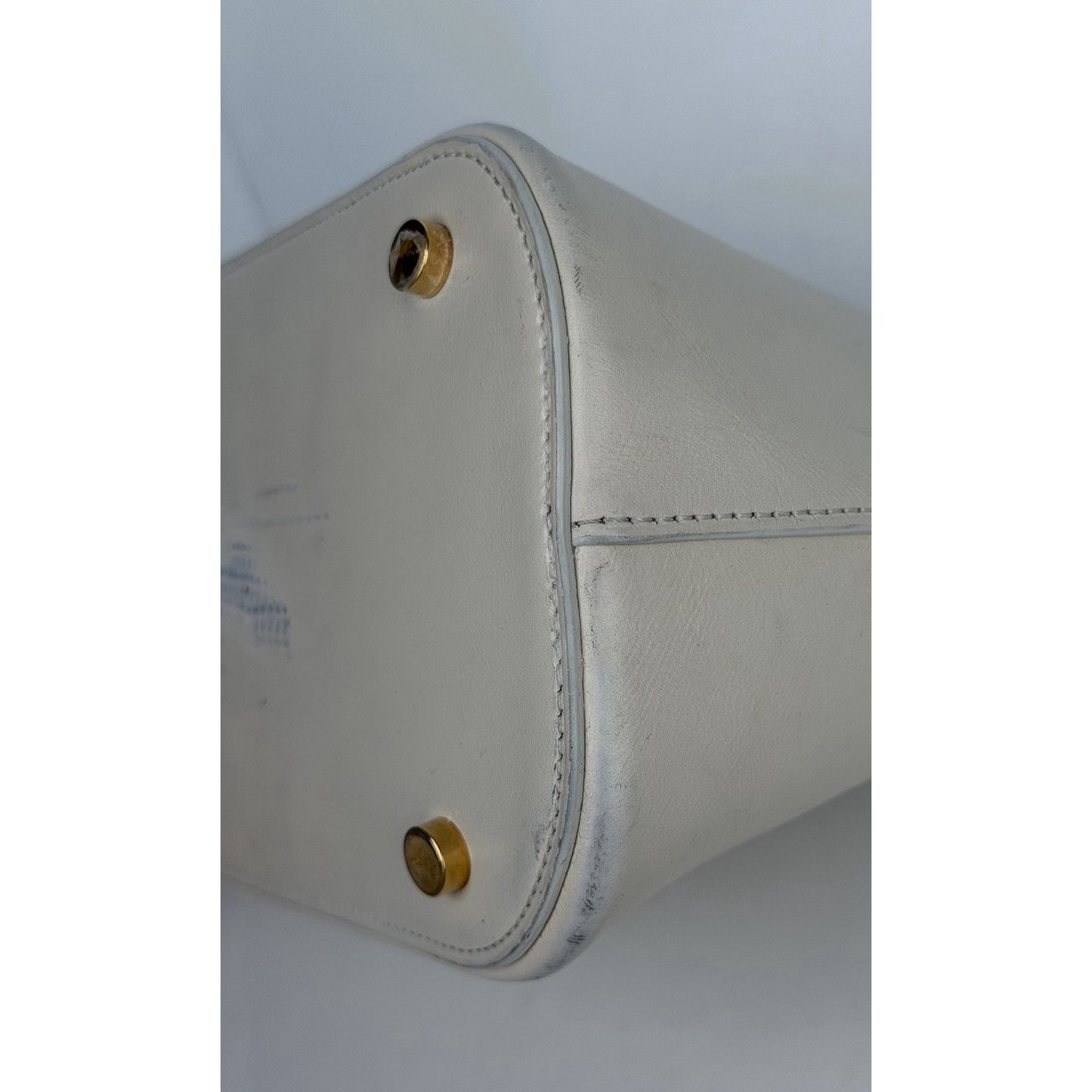 The Row Lady Bag in Ivory Color Leather D2