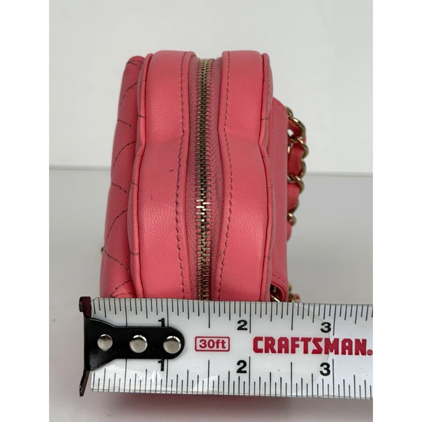 Chanel CC In Love Heart Waist Belt & Shoulder Bag in Pink Quilted Lambskin E-2