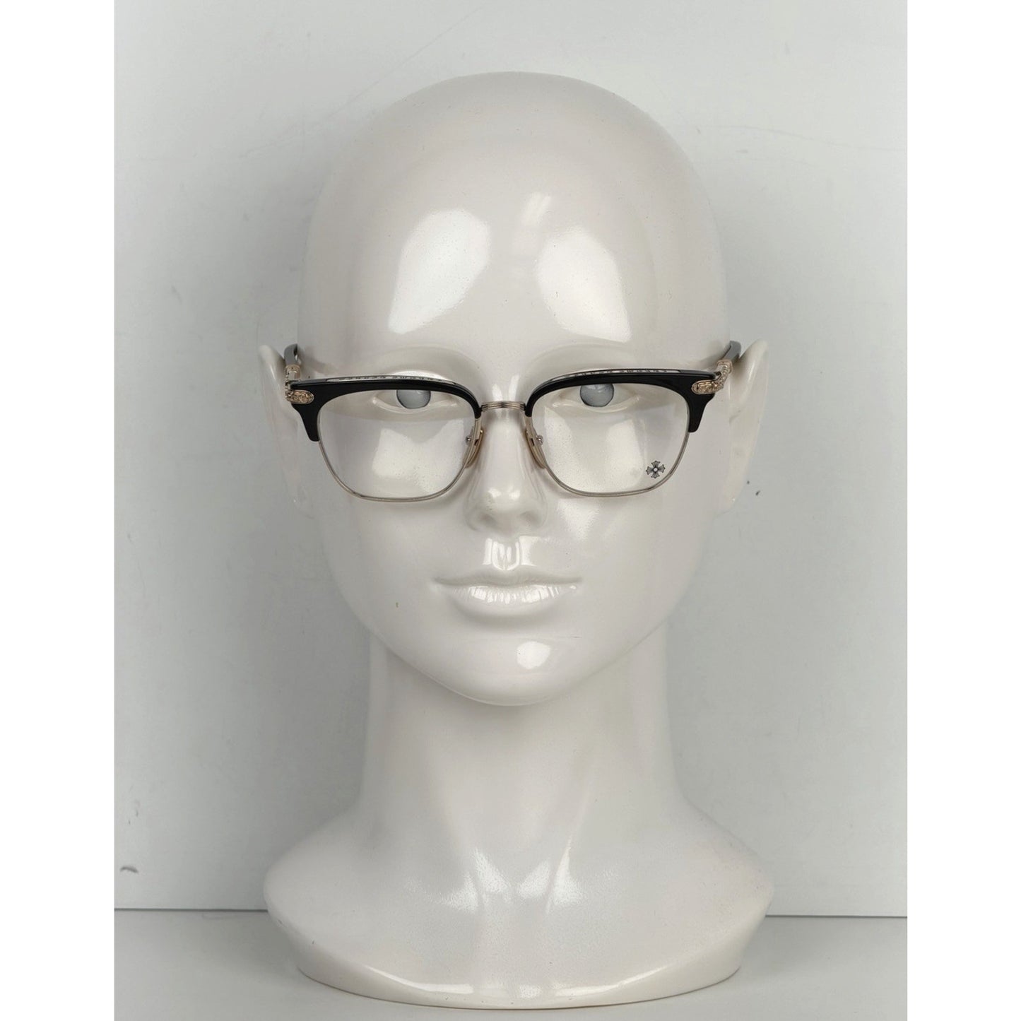 Chrome Hearts Glasses Vertical Smile II Eyeglasses Dark Brown Acetate 54#18 146
