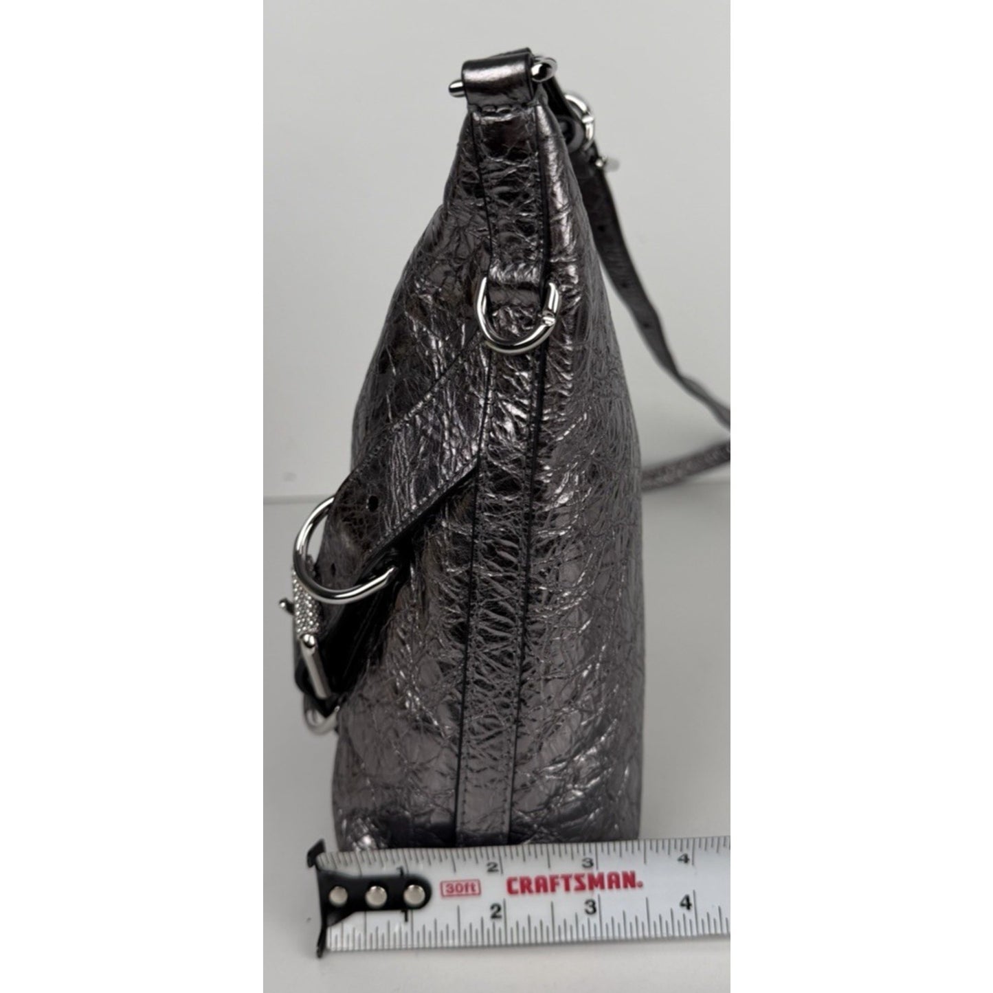 Givenchy Voyou Small Bag is Crafted From Metallic Crinkled Leather S