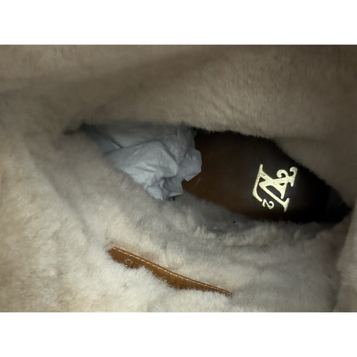 Louis Vuitton × NIGO LV Cozy Line Monogram Blue Denim Mouton Boots Men's US 8