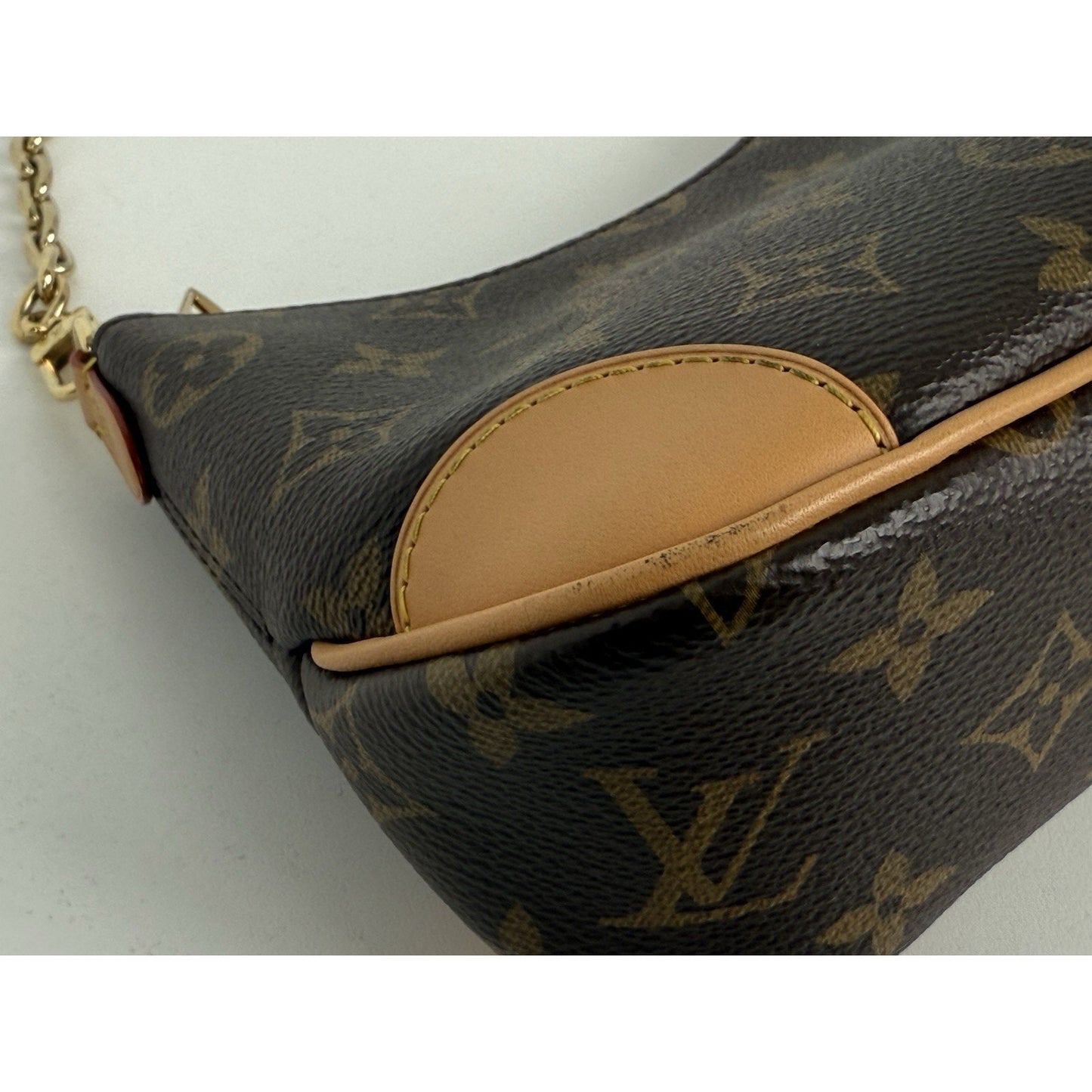 Louis Vuitton Nano Boulogne Shoulder Bag with Gold Hardware