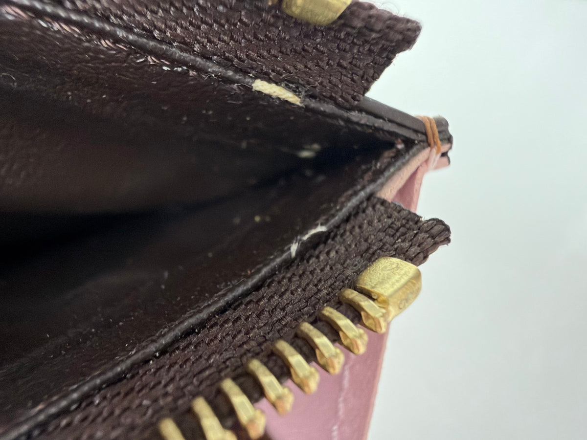 Louis Vuitton Wallet in Damier Ebene Coated Canvas Y