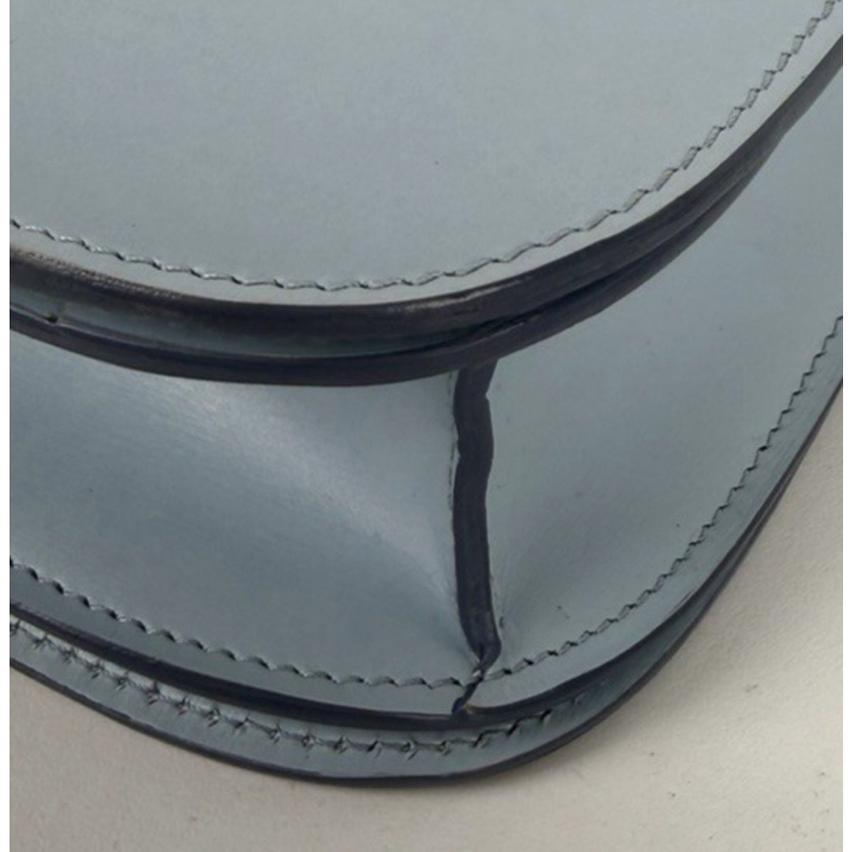 Celine Classic Box Bag Shoulder BagMedium in Light Blue Calfskin Leather C3
